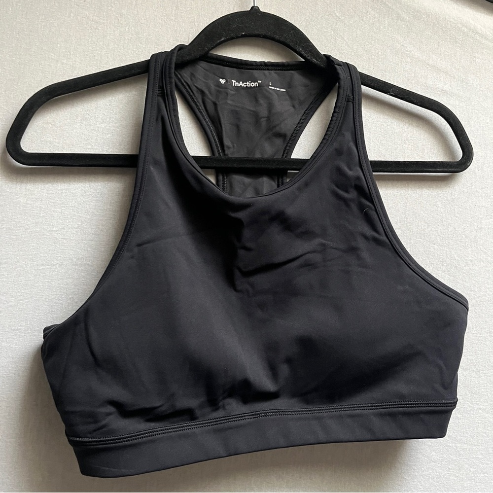 TnAction Aritzia Racerback Sports Bra Black Size L